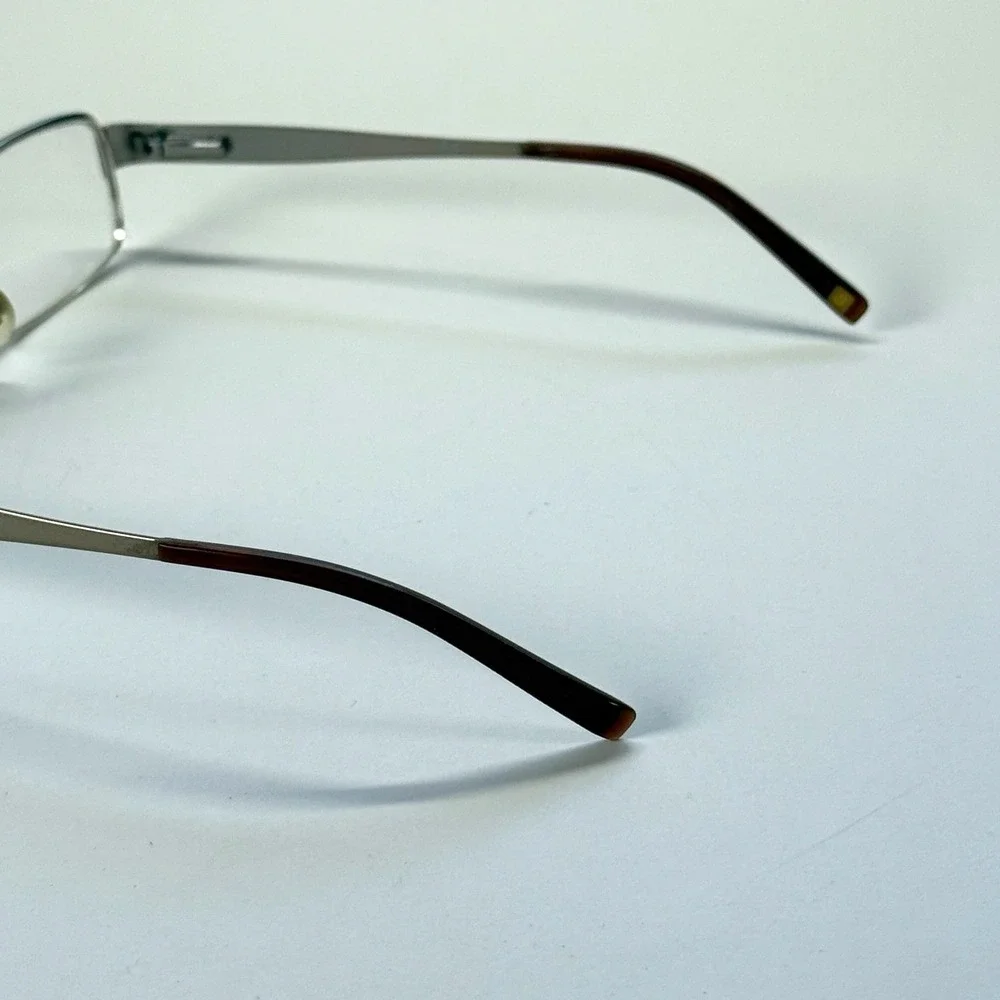 ANNE KLEIN New York AK 9099 532 Eyeglasses Frame Only 50-18-130 Half Rim Silver